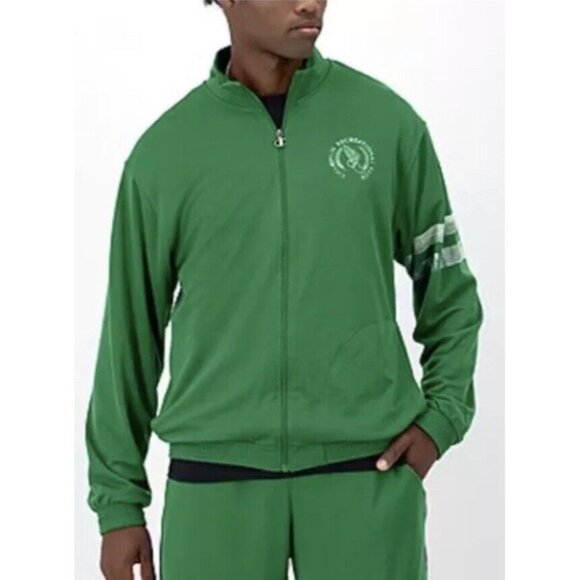 Champion Jacket Mens Medium Game Day Attack Logo Mesh Full Zip Track Kelly Green - Picture 1 of 6